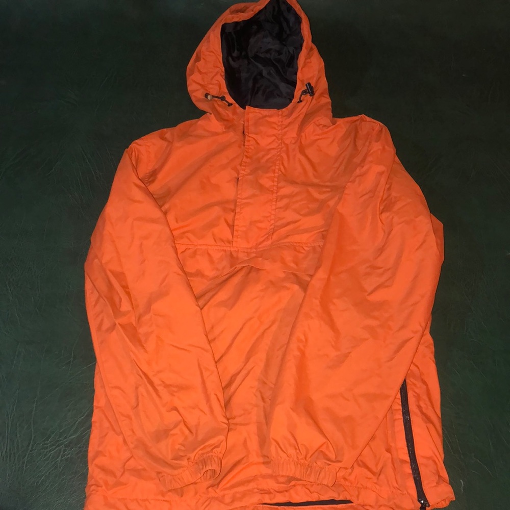 Orange windbreaker